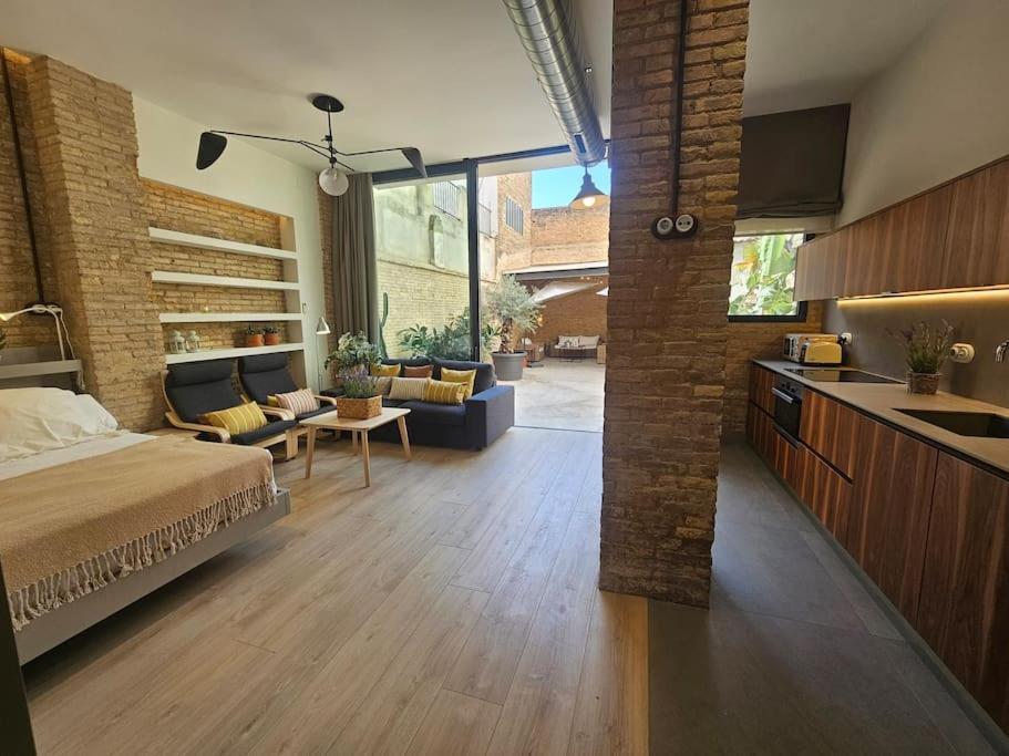 Appartamento Tradicional Casa Con Patio Ruzafa Valenza Esterno foto